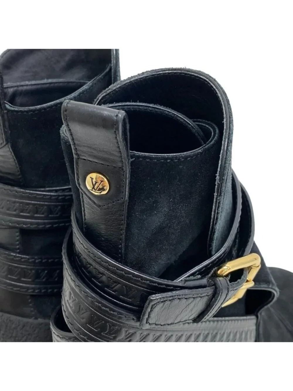 Louis Vuitton Suede Boots Black - Picture 6 of 8